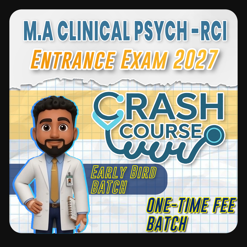 M.A Clinical RCI 2027 Early Bird Batch