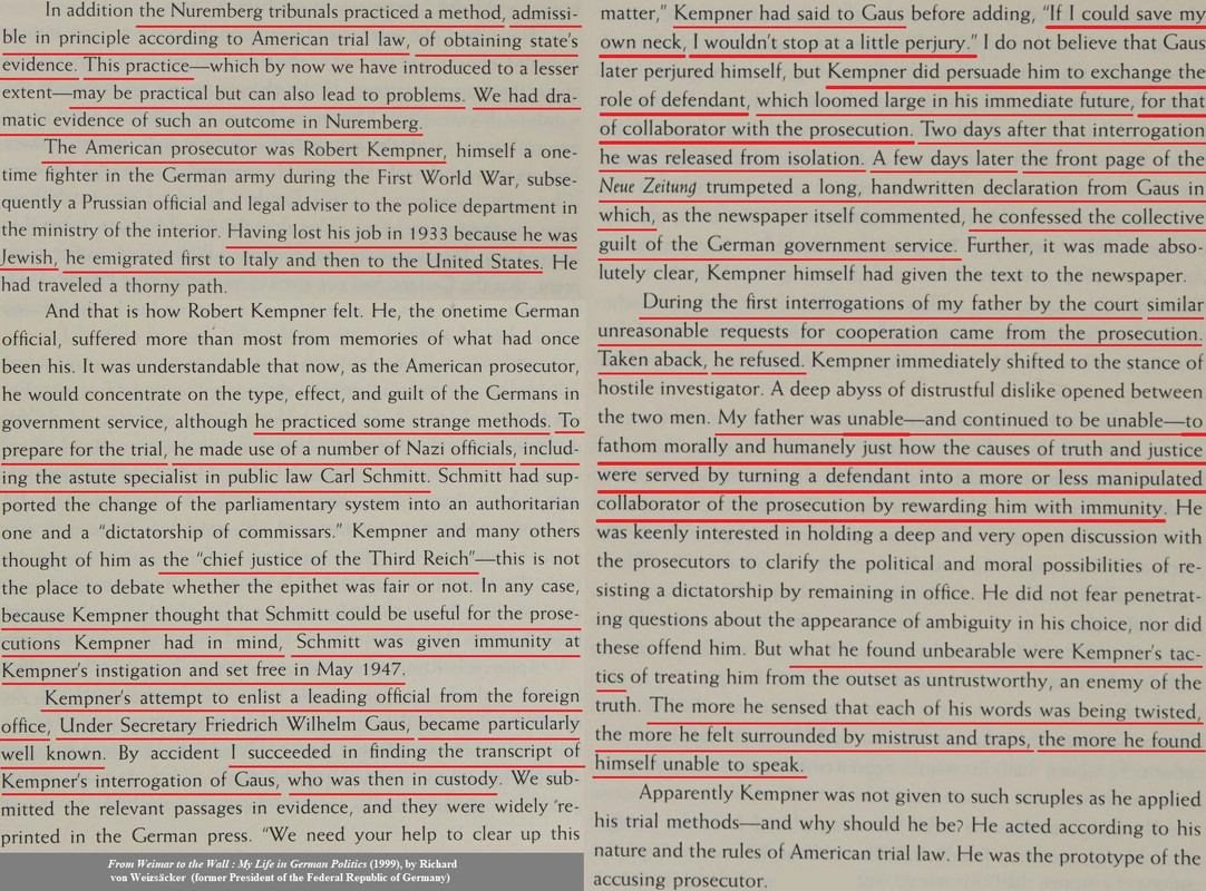 Holocaust - From Weimar to the Wall - 1999 - Weizsäcker - IMT - Nuremberg - false confessions - perj