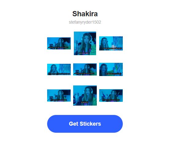 stickers shakira whatsapp