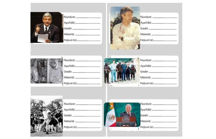 Lanza Morena etiquetas de AMLO para los cuadernos en este regreso a clases