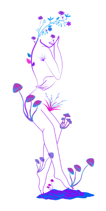 Shroom Lady Graphic Design