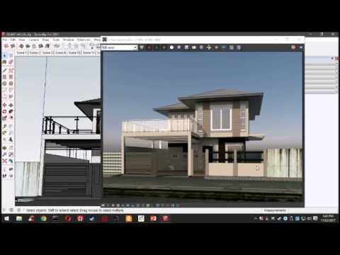 SketchUp Exterior Rending with Vray SketchUp Exterior Rending with Vray