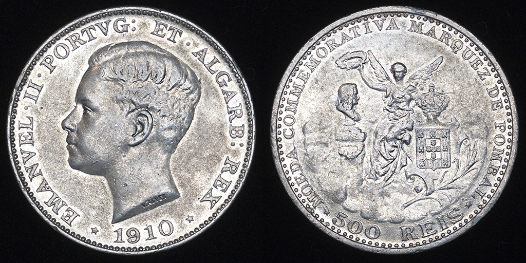 Las monedas de plata portuguesas de 100 y  500 reis (1836-1910) PAS6767