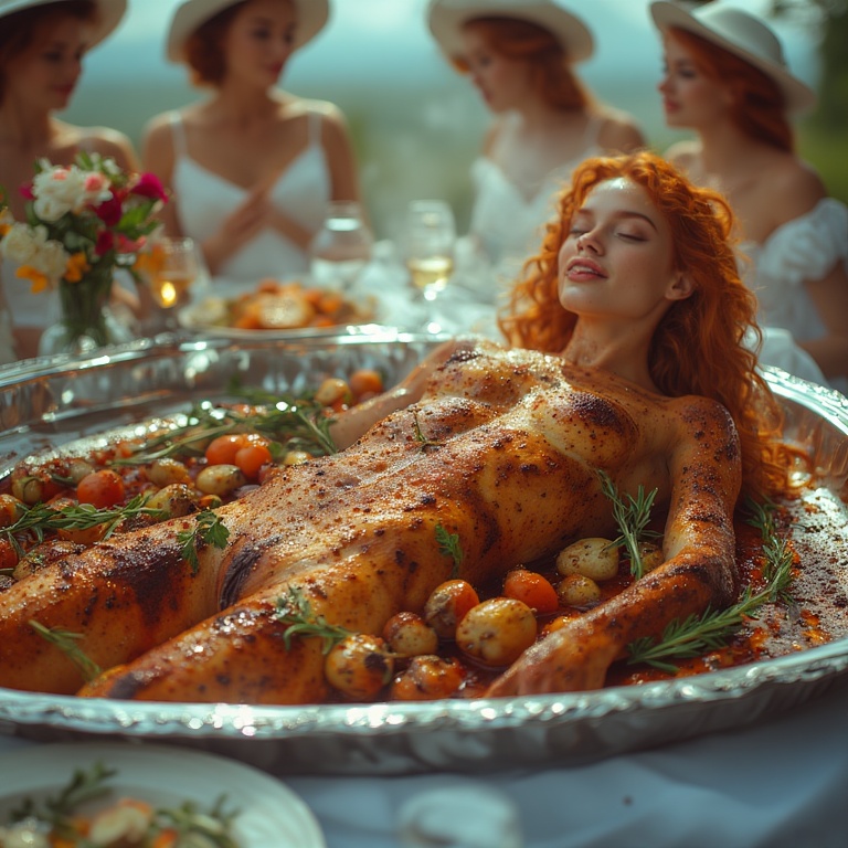 Garden wedding wom served Redhair spez 0 16