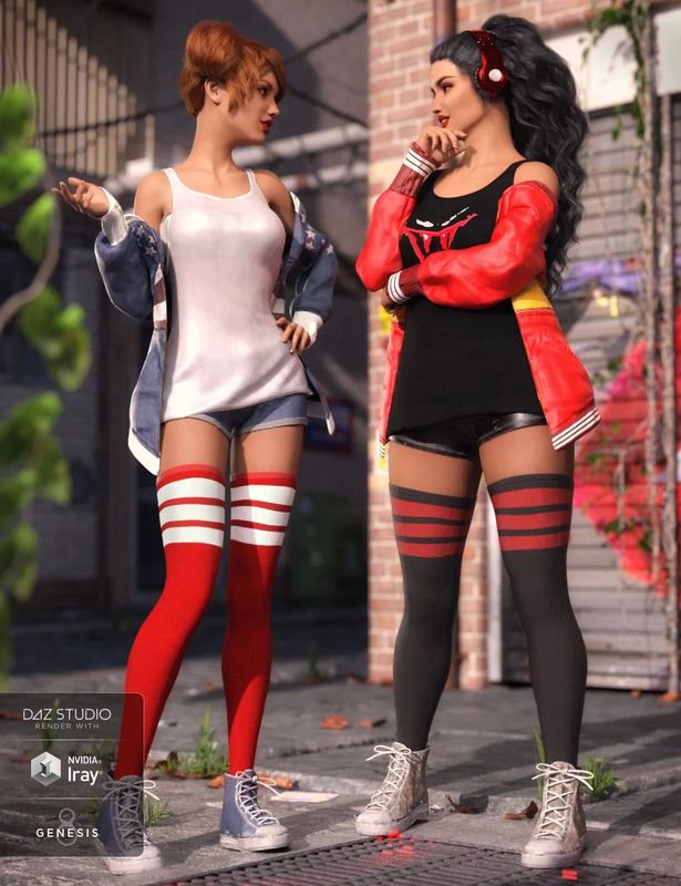 dForce Rebel Yell Outfit Textures dForce Rebel Yell Outfit Textures