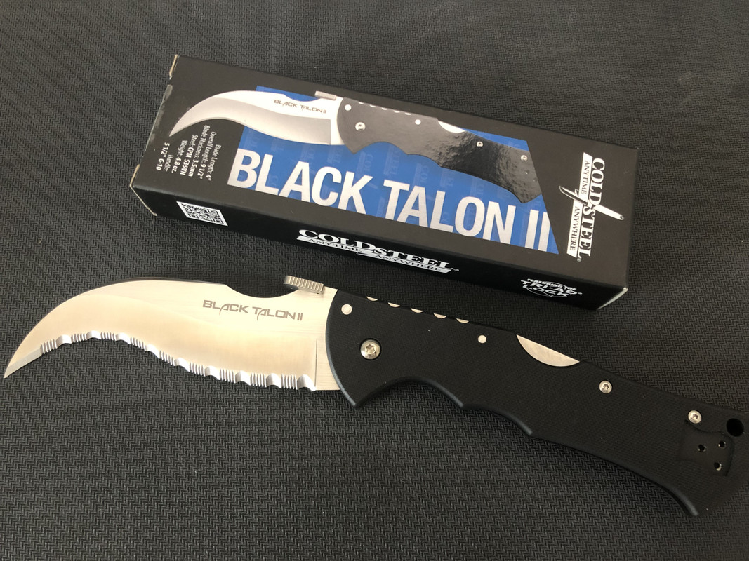 BLACK TALON II - SERRATED EDGE (S35VN)