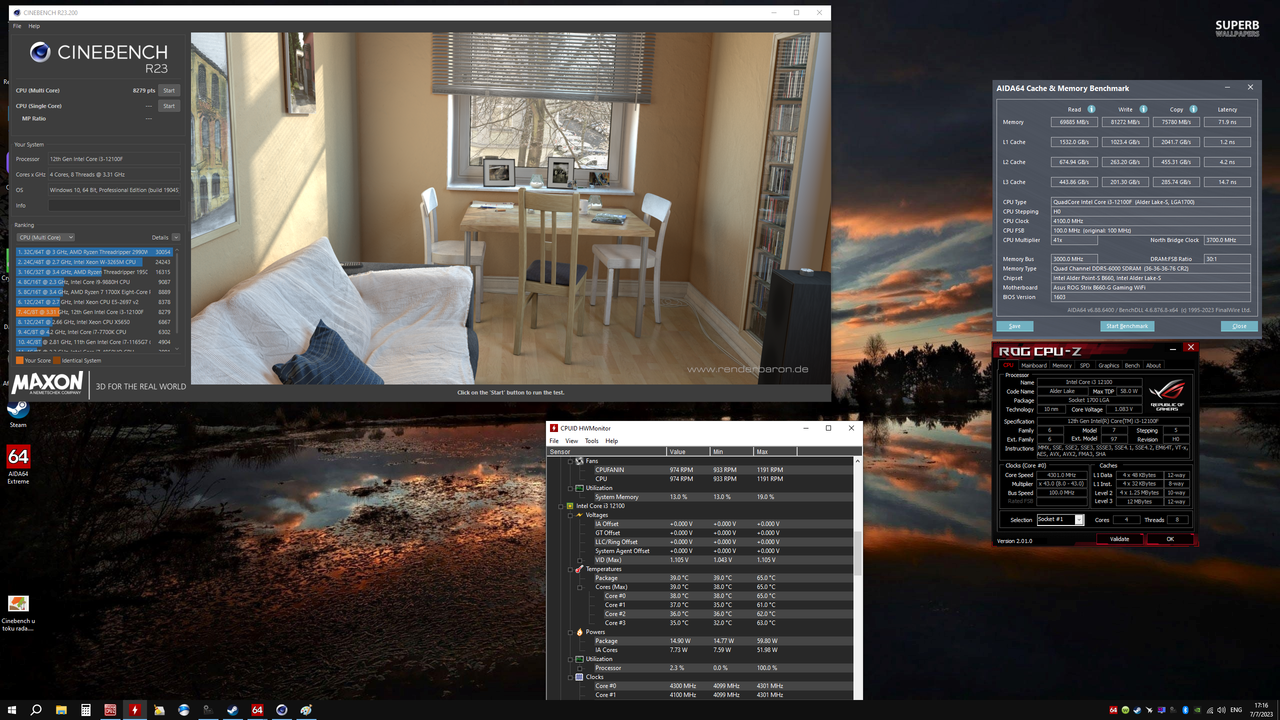 Cinebench zavrsen