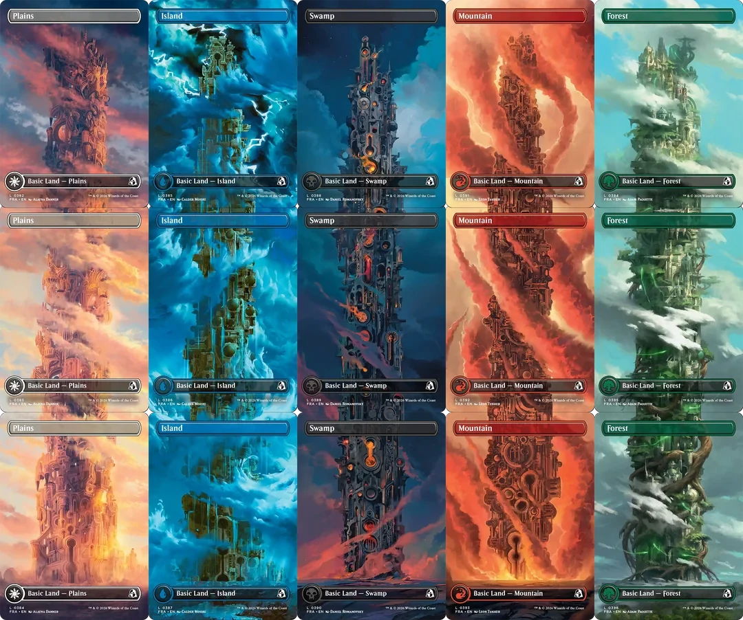 borderless basic tower land cards revealed reality fracture v0 day1xhzqpcoh1