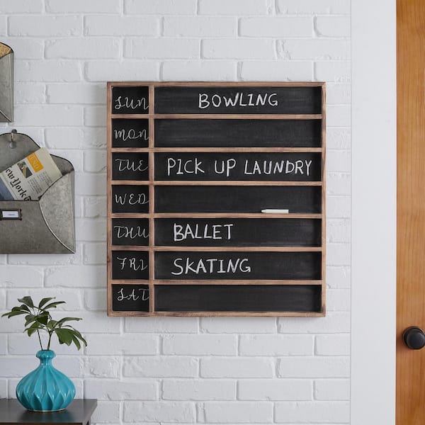 Organize Your Week with Style: StyleWell 7-Day Wood Chalkboard for Just .98 at Home Depot