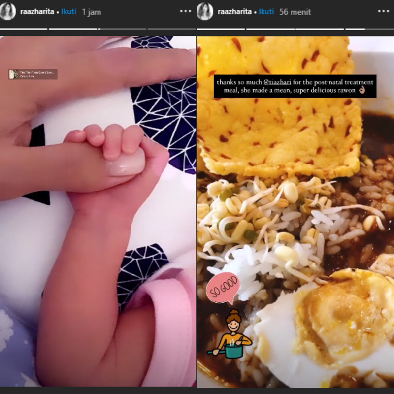 Rahma Azhari isyaratkan melahirkan