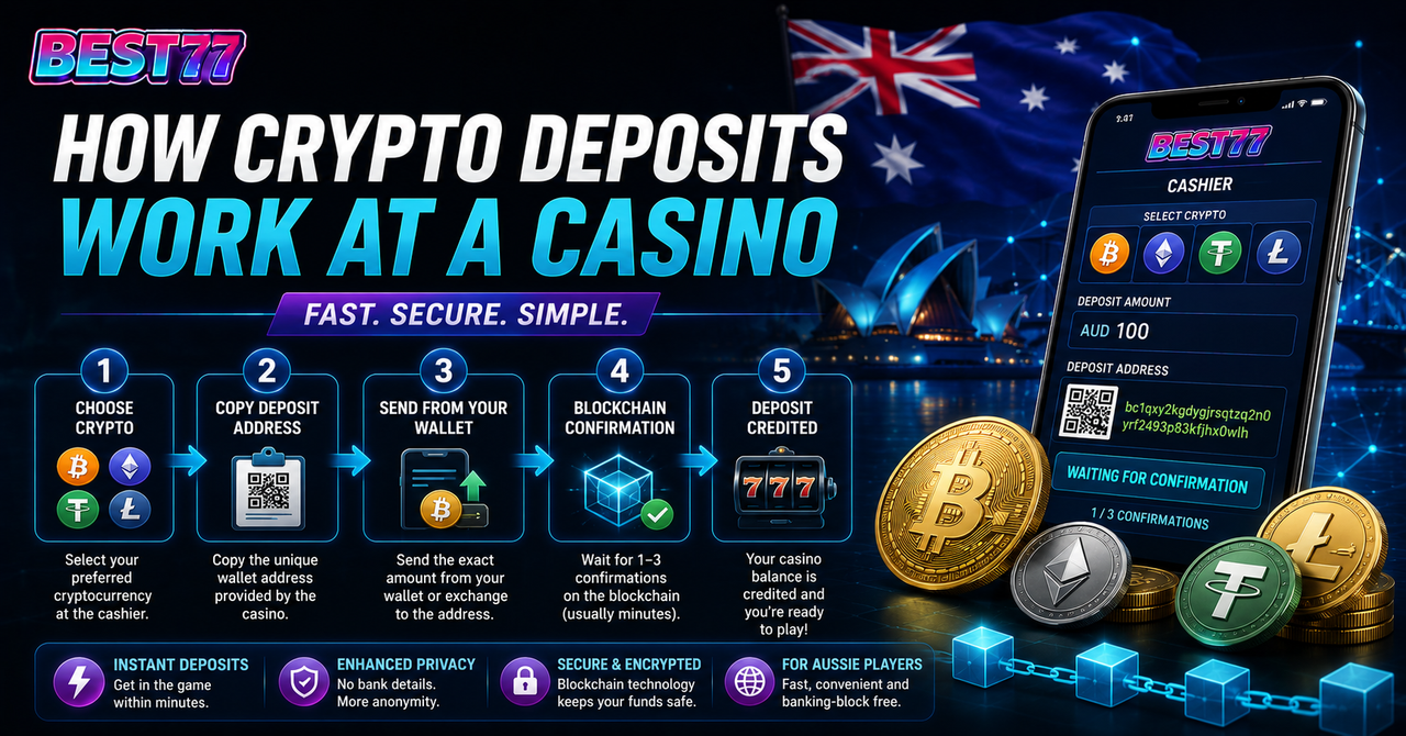 crypto deposit online casino AU