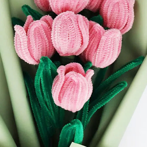 Limpiapipas para flores alambre gamuzado para tejido demuñecos 50pz