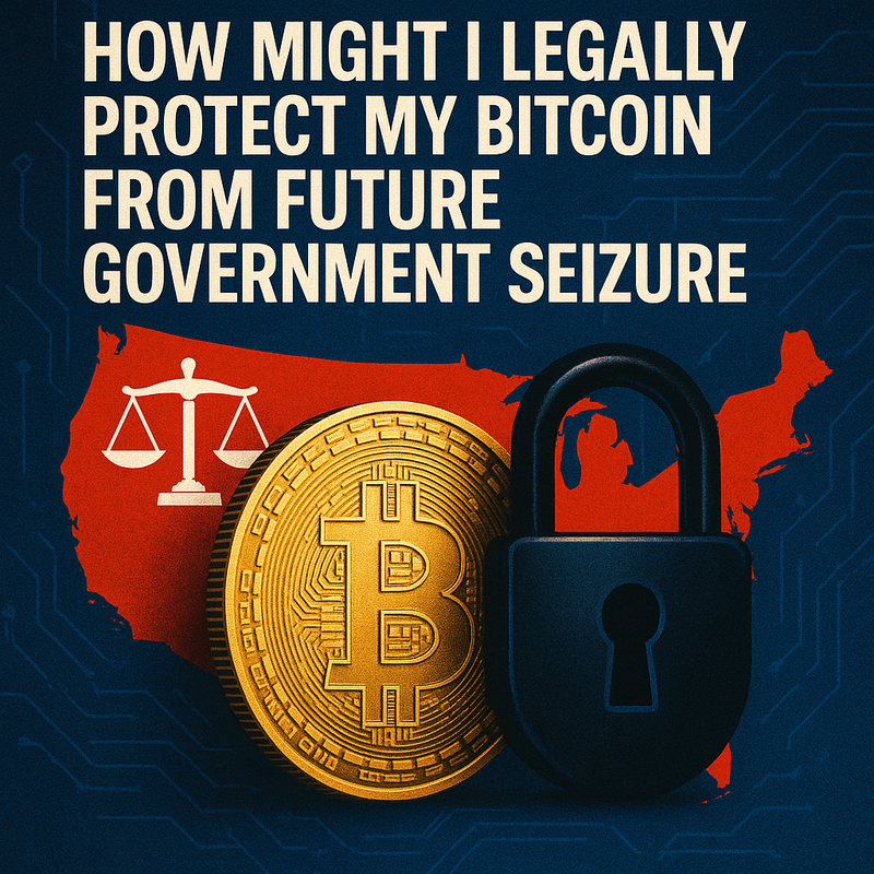 How might I legally protect my Bitcoin from future government seizure
