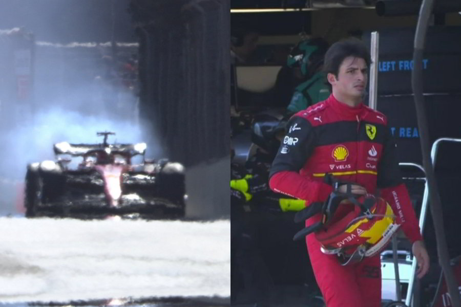 F1 GP Baku: motori Ferrari in crisi, Leclerc e Sainz si ritirano