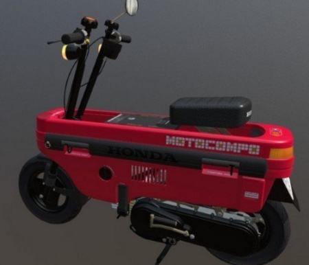 HONDA MOTOCOMPO Red 3D Model