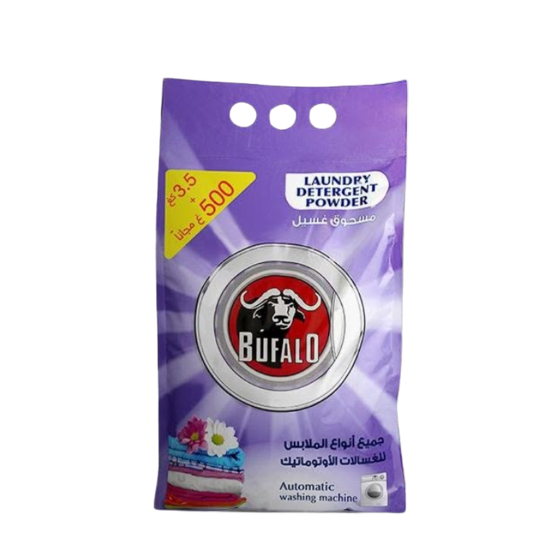 Bufalo laundry Powder Detergent designed specifically for colored clothes 3Kg + 500g Free
