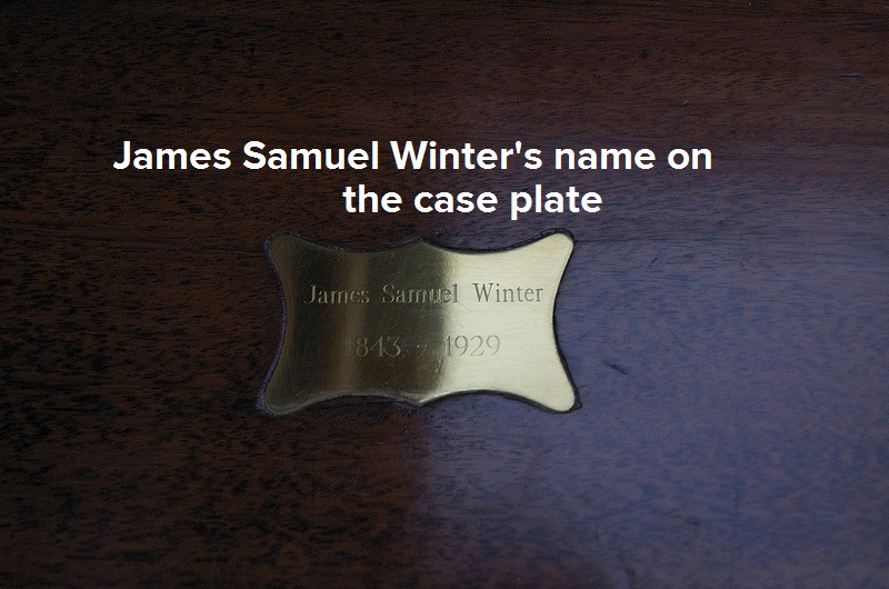 #3 James Samuel Winter's name on the case plate