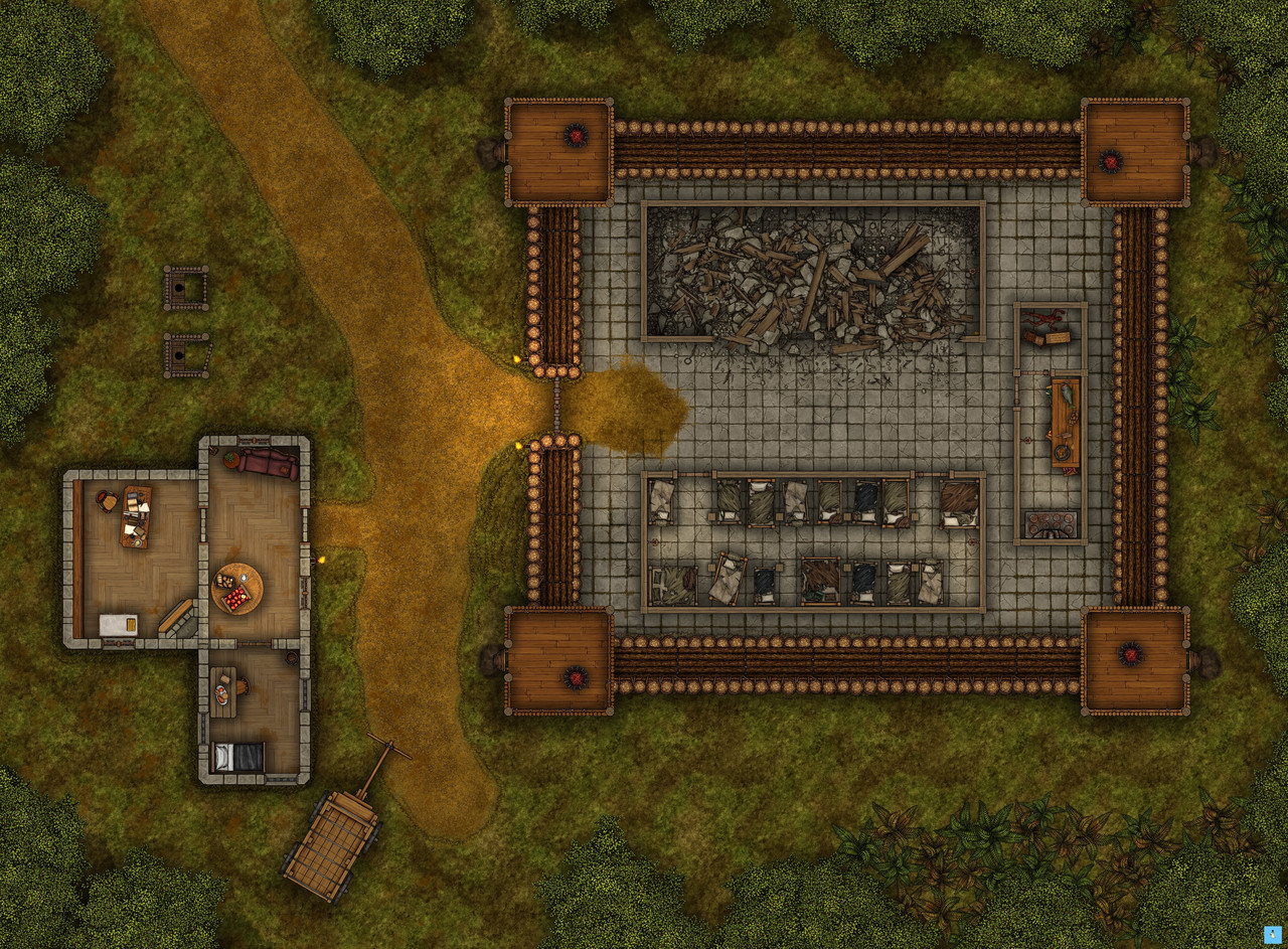 Hardship Hearth Wood 38x28 Ground nogrid lights