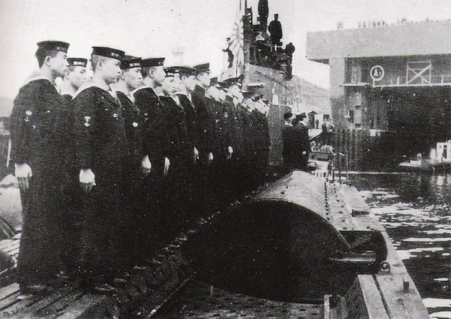 Submarino Japones IJN I-8 en Brest, 1943