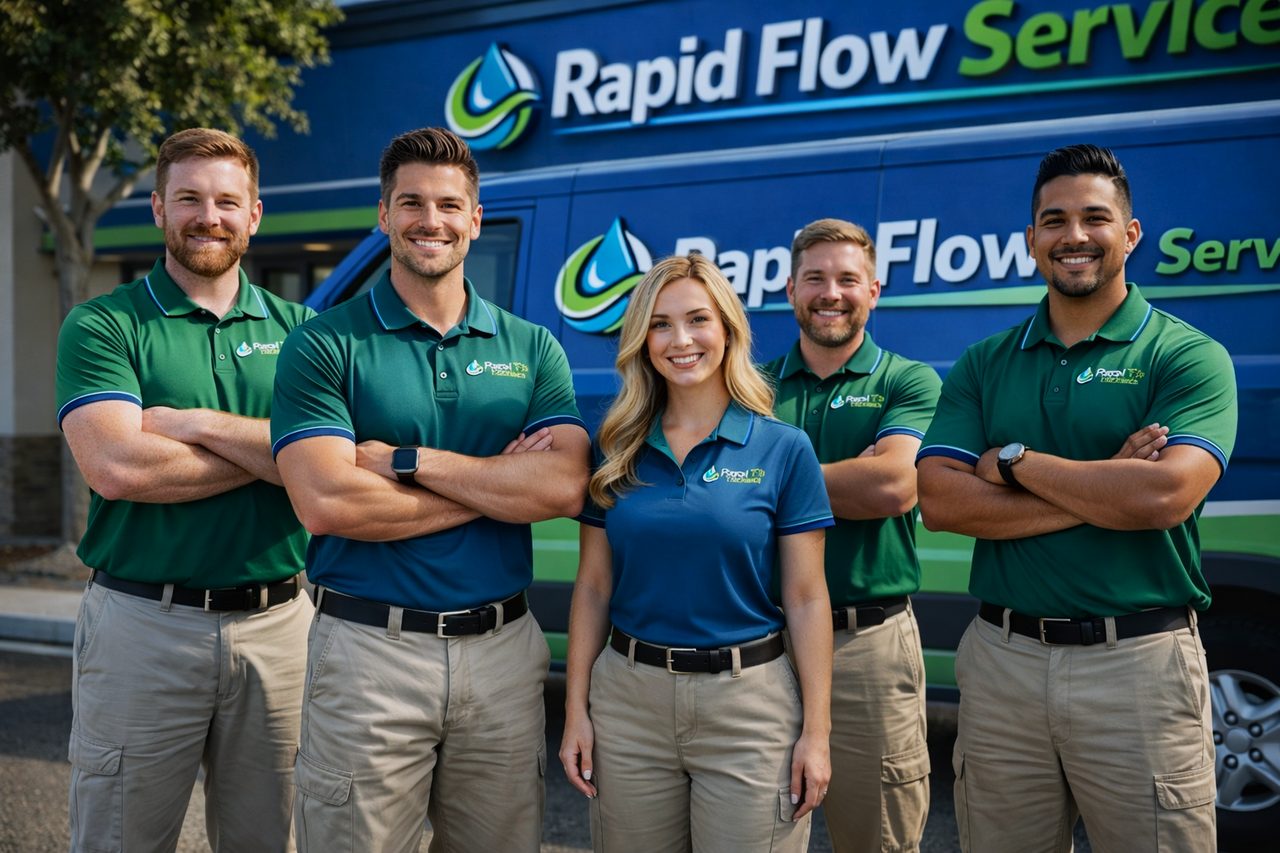 Team in Uniform - Rapid Flow Services