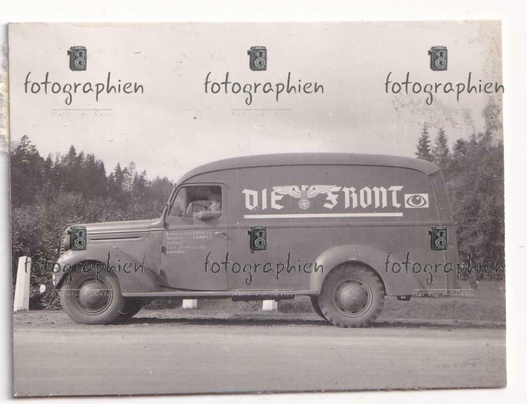 org. Foto Lettland Riga Feldzeitung Die Front Kfz Lkw (1)