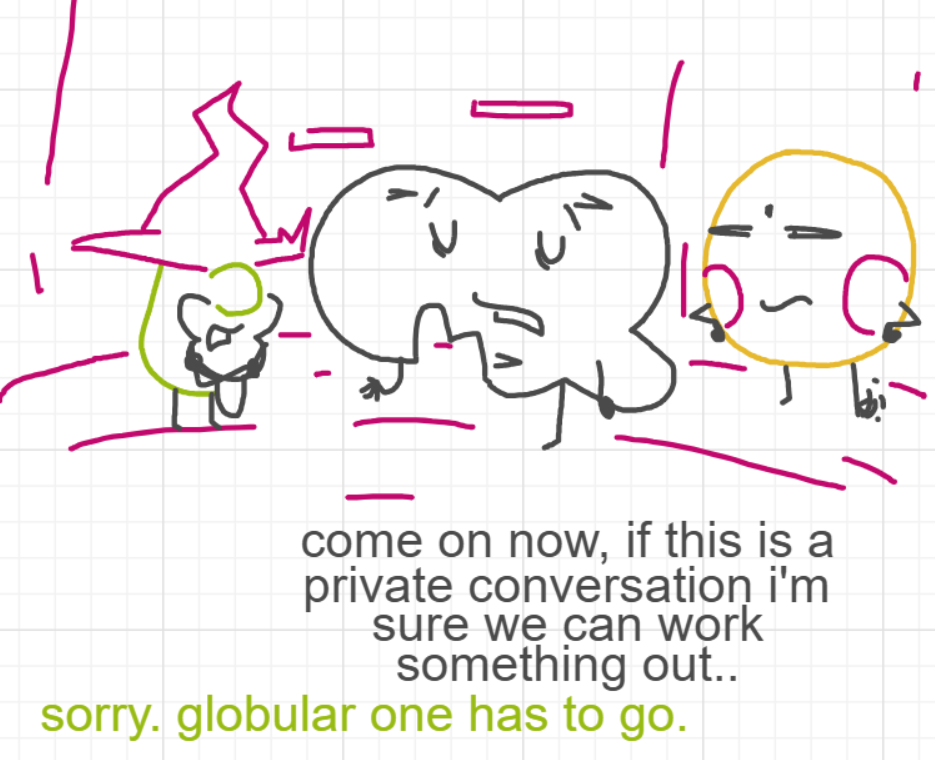 A panel from The Prime Number Few, episode eight of the Board Boards object show by Furretwalk/WalkingFurret.