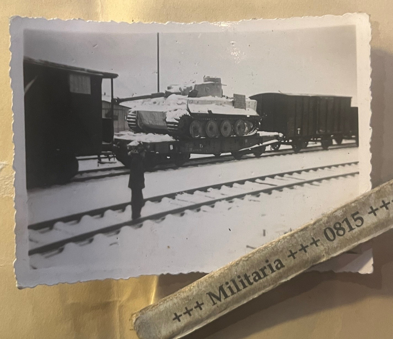 Orig Foto Febr 1944 Dt Panzerkampfwagen VI Tiger Ostfront (1)