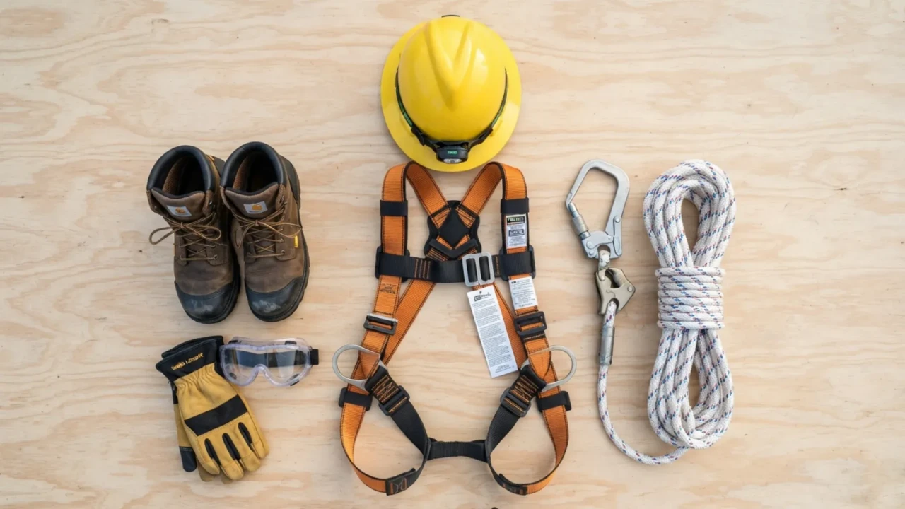 DIY roof safety gear checklist for San Antonio homeowners ladder harness shoes