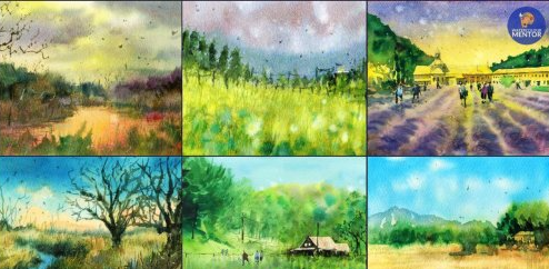 Atmospheric Watercolor Painting - Techniques and Landscapes