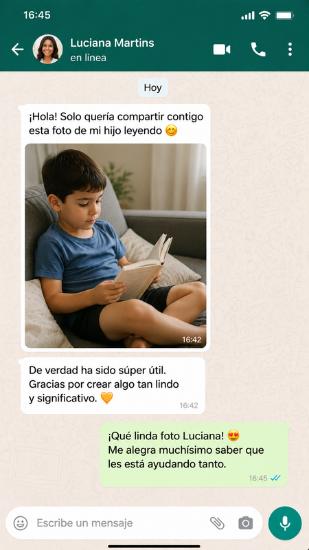 Testimonio WhatsApp 2