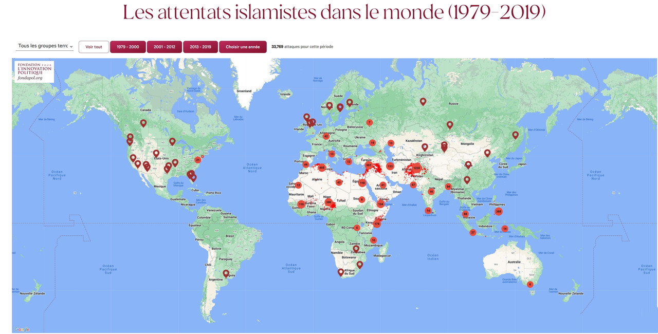 Les attentats islamistes dans le monde (1979-2019) 02