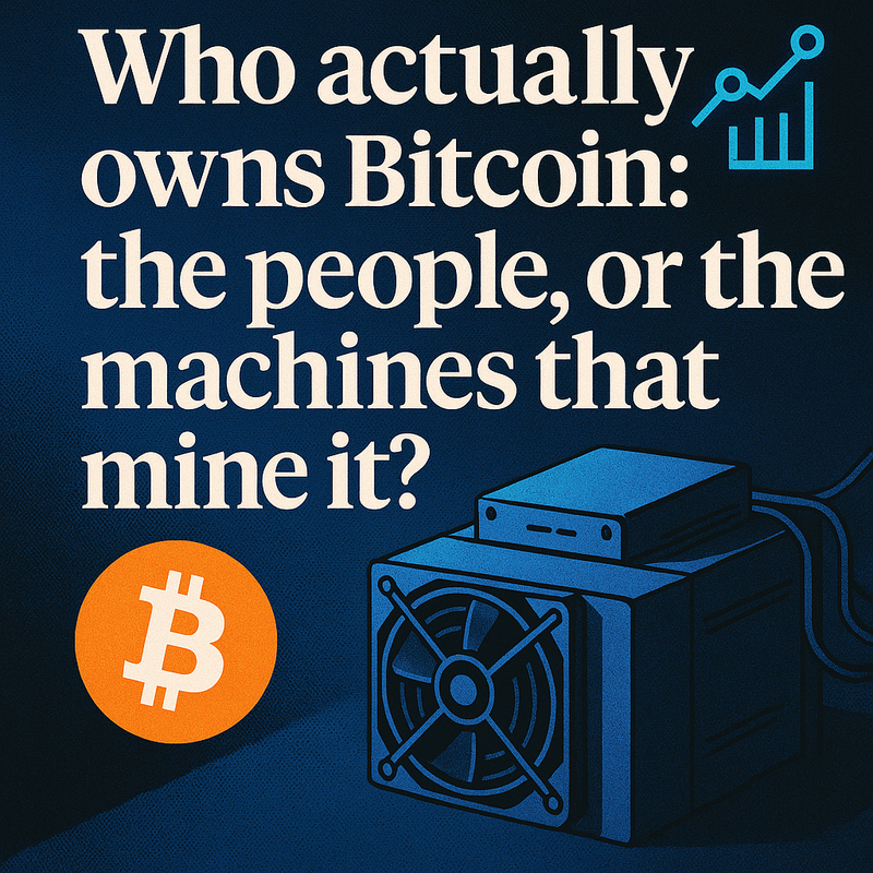 Who actually owns Bitcoin: the people, or the machines that mine it?