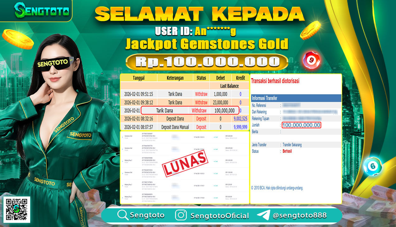 BUKTI PEMBAYARAN SLOT GEMSTONES GOLD