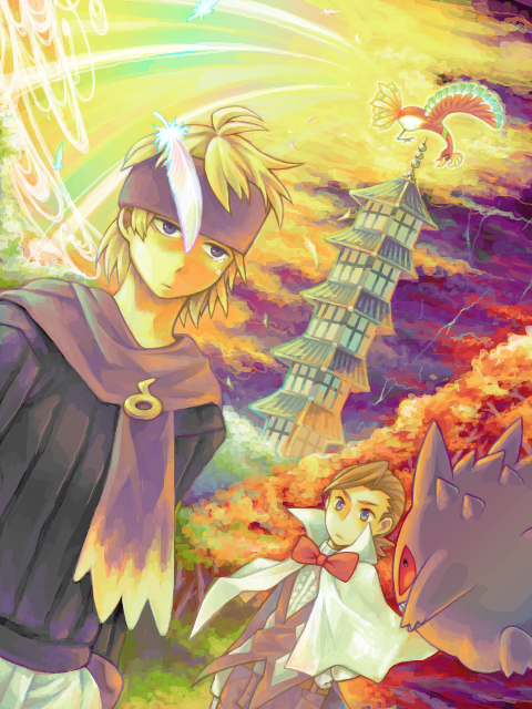 gengar-ho-oh-morty-and-eusine-pokemon-an