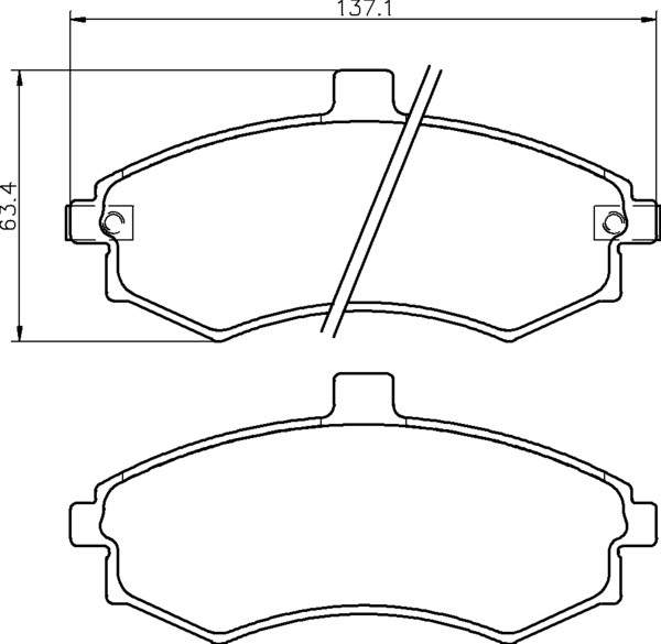 Ceramic Front Brake Pad Set Ceramic Front Brake Pad Set