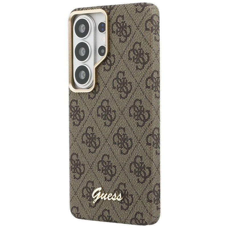 Husa pentru Samsung Galaxy S26 Ultra Guess 4G Script MagSafe, Incarcare wireless, Protectie ridicata, Calitate premium, Maro imgi 346 2915593