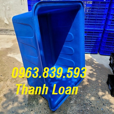 Thùng nhựa chữ nhật 500lit nuôi cá Koi cảnh, thùng nhựa 1 lớp. 0963 839 593 Ms.Loan Thung-nhua-1-lop-nuoi-duong-ca-canh-thung-nhua-gia-re-1