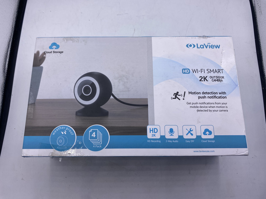 LAVIEW LV-PWB5B-4PK SECURITY CAMERAS OUTDOOR/INDOOR WIRED HD 2K