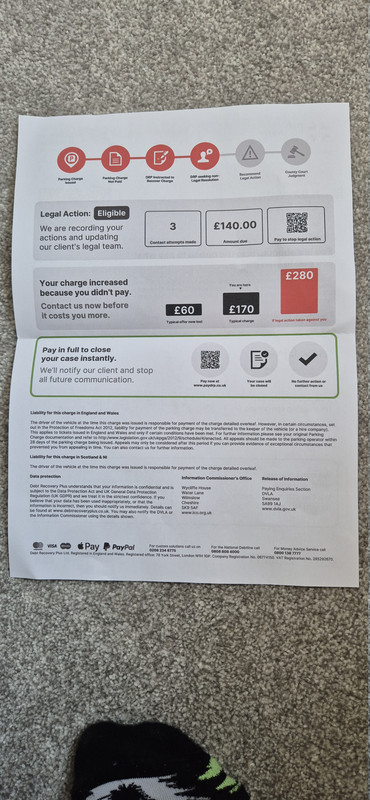 debt collection letter back