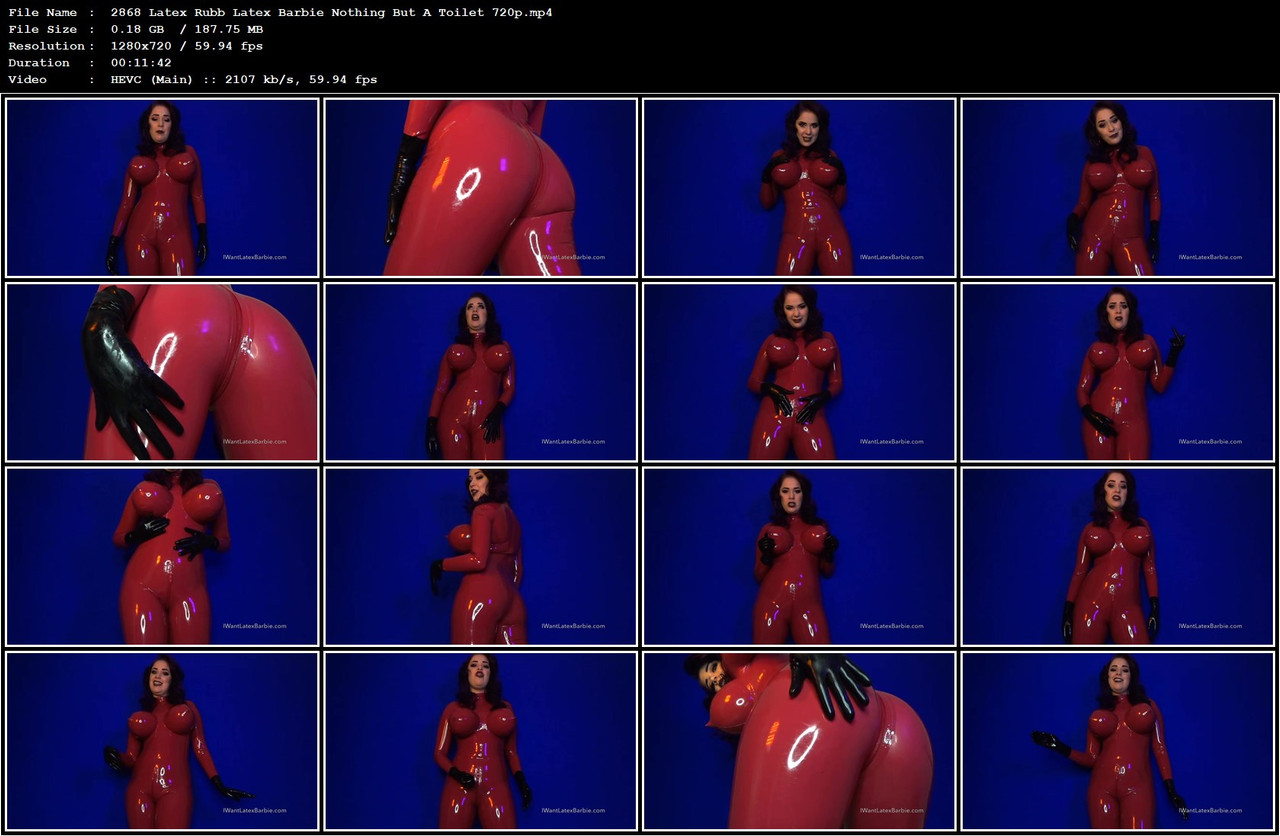 2868 Latex Rubb Latex Barbie Nothing But A Toilet 720p mp4