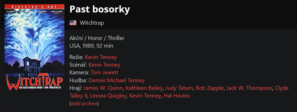 Past bosorky / Witchtrap (1989)