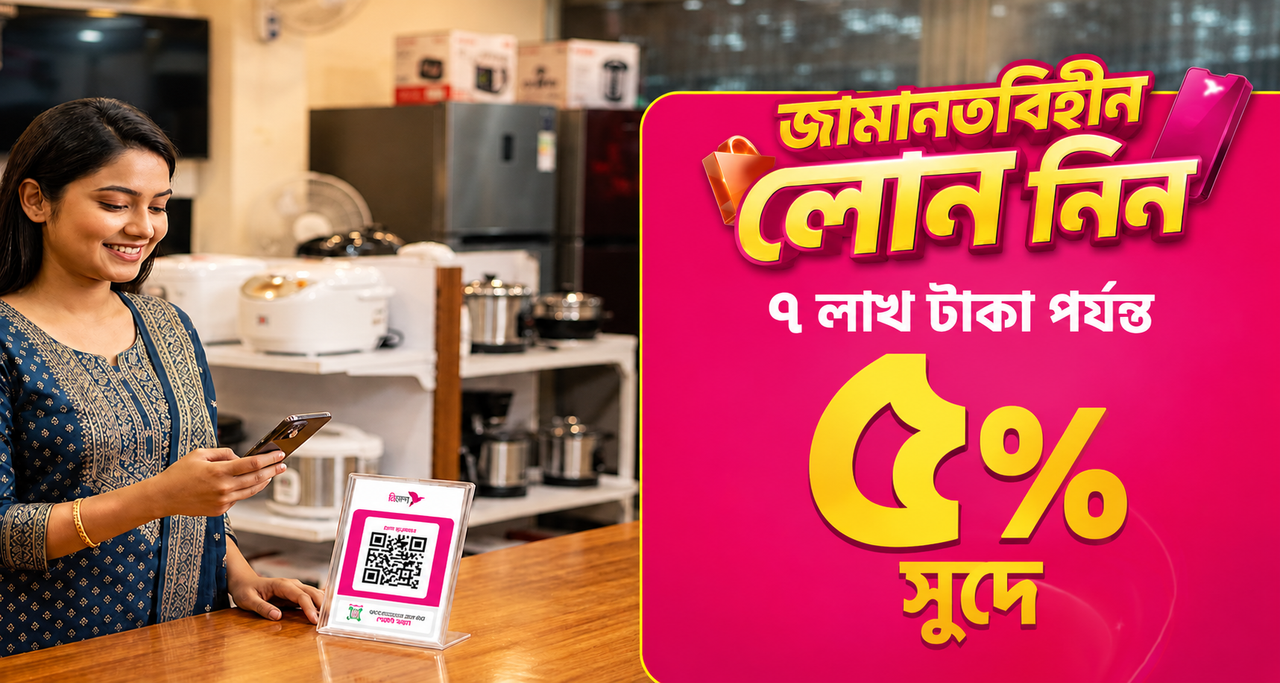 জামানতবিহীন লোন - ব্যানার ১