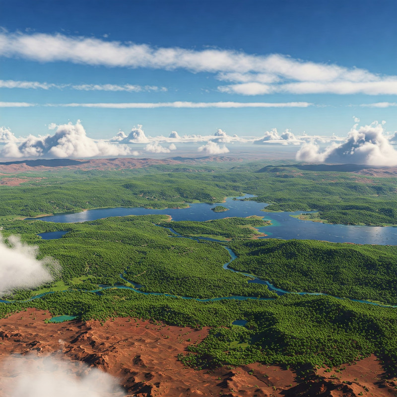 The stark, red, and desolate surface of Mars before any terraforming efforts.