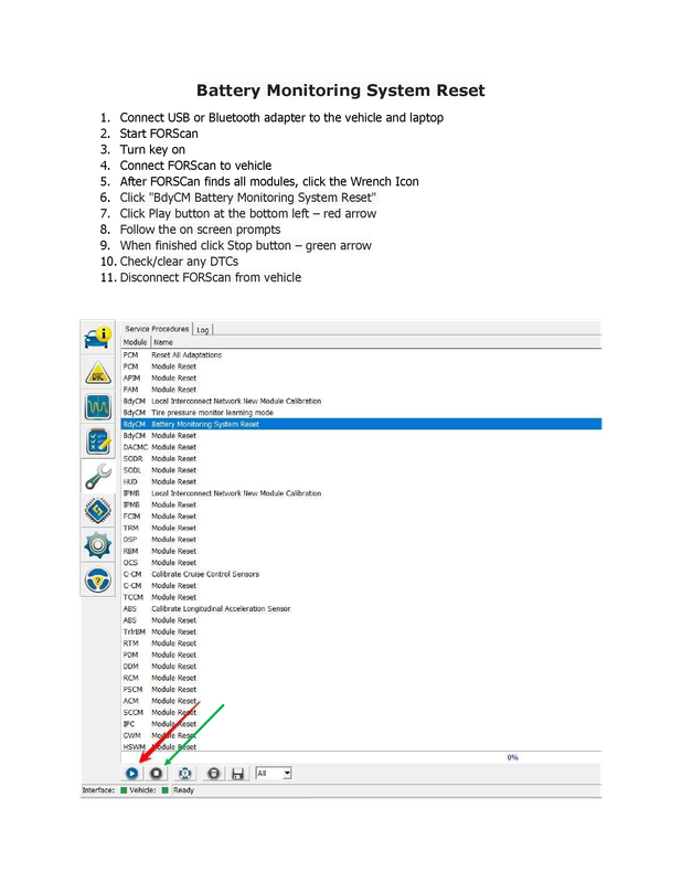 Battery Monitoring System Reset — Postimages