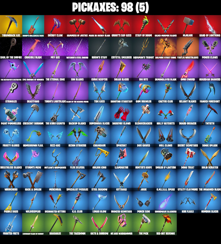 pickaxes comp