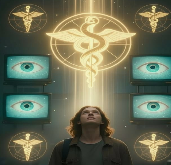 Divine light revealing hidden spiritual meanings in symbols - eyes opened