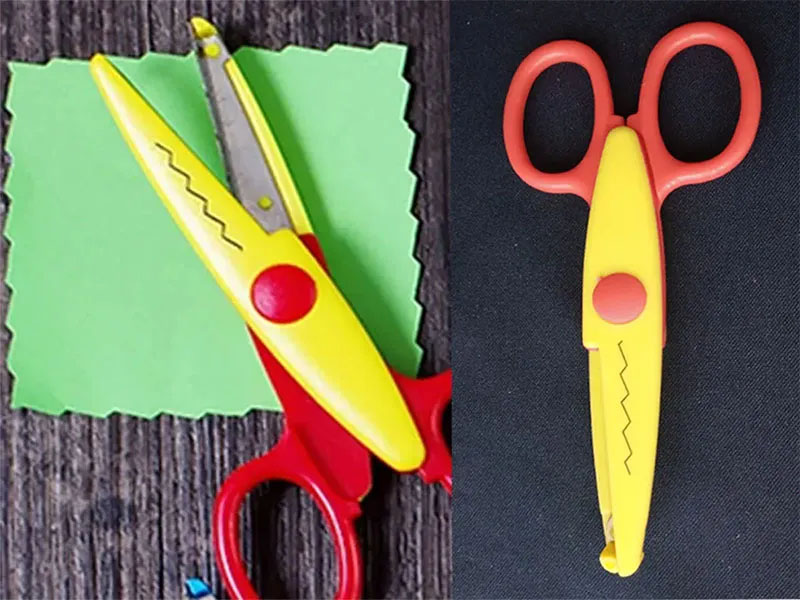 Tijeras Metálicas Zig zag  de corte decorativos para Adornos