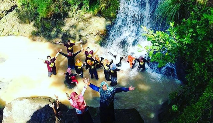 Susur Sungai Sewu Watu di Desa Wukirsari, Imogiri, Bantul, Jogja.

