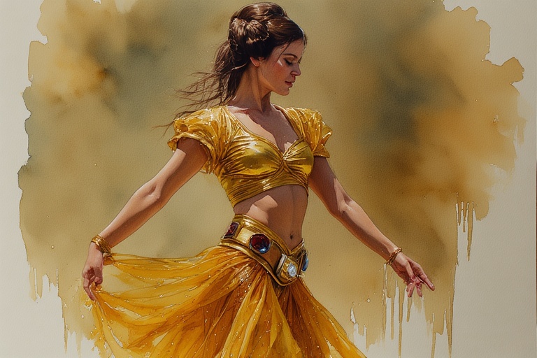 Princess-Leia-in-Golden-outfit-(20)