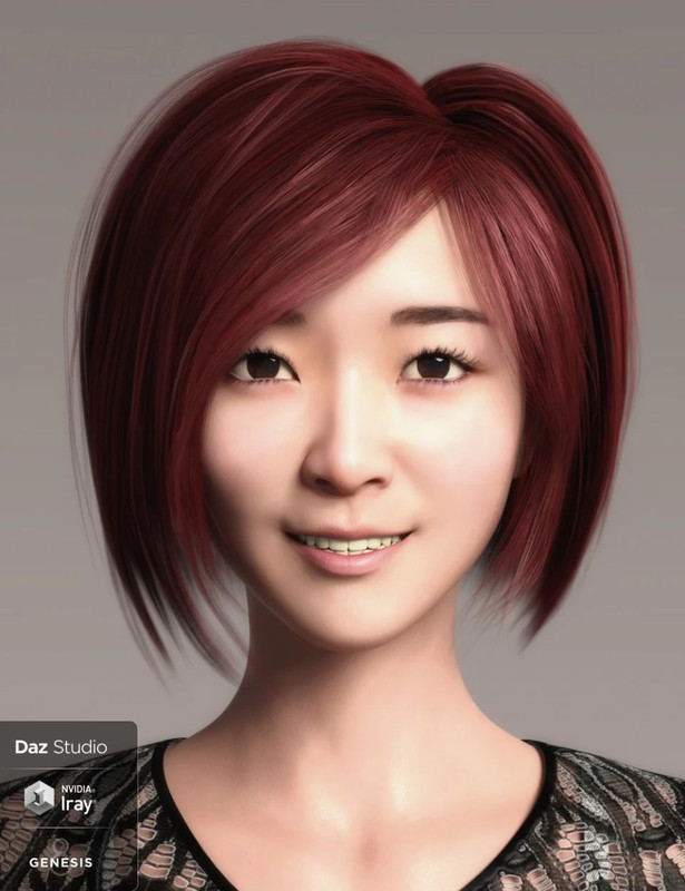 hua character and hair for genesis 8 female 00 main daz3d
